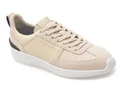 Pantofi sport GEOX bej, D659JA, din piele naturala imagine