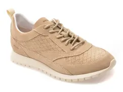 Pantofi sport GEOX bej, D65YPA, din piele intoarsa imagine