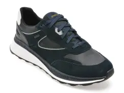 Pantofi sport GEOX bleumarin, U46HGA, din piele naturala imagine