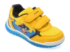 Pantofi sport GEOX galbeni, B555ZA, din material textil imagine