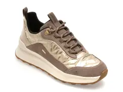 Pantofi sport GEOX gri, D46WPD, din material textil si piele naturala imagine