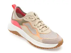 Pantofi sport GEOX gri, D55VNA, din material textil imagine