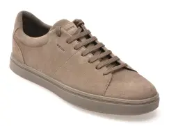 Pantofi sport GEOX gri, U55LDA, din piele intoarsa imagine