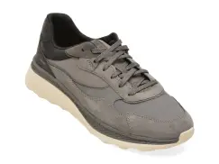 Pantofi sport GEOX gri, U65HUA, din piele ecologica imagine