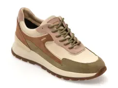 Pantofi sport GEOX maro, D563LB, din piele naturala imagine
