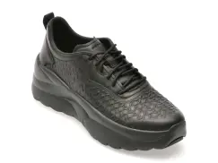 Pantofi sport GEOX negri, D551FB, din piele naturala imagine