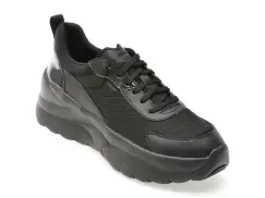 Pantofi sport GEOX negri, D551FD, din material textil imagine