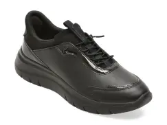 Pantofi sport GEOX negri, D680JA, din piele ecologica imagine