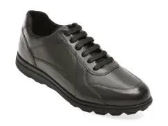 Pantofi sport GEOX negri, U45GRA, din piele naturala imagine