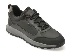 Pantofi sport GEOX negri, U55EZA, din piele ecologica imagine