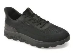 Pantofi sport GEOX negri, U55MPA, din material textil imagine