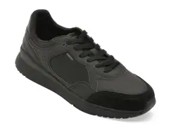 Pantofi sport GEOX negri, U65LCB, din piele ecologica imagine