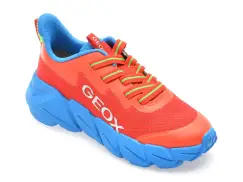 Pantofi sport GEOX rosii, J46N1A, din material textil imagine