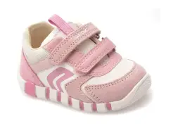 Pantofi sport GEOX roz, B3558C, din material textil si piele naturala imagine