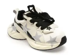 Pantofi sport GRYXX alb-negru, 109216, din piele naturala imagine