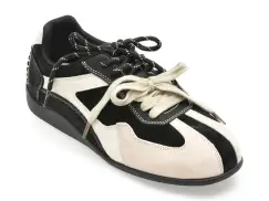 Pantofi sport GRYXX alb-negru, 2051, din piele naturala imagine