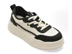 Pantofi sport GRYXX alb-negru, 2805, din piele naturala imagine