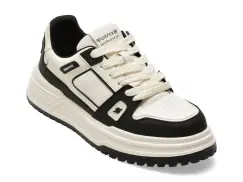 Pantofi sport GRYXX alb-negru, 30880, din piele naturala imagine