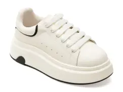 Pantofi sport GRYXX alb-negru, 5213, din piele naturala imagine