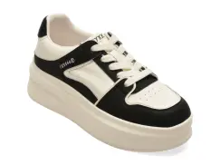 Pantofi sport GRYXX alb-negru, 66182, din piele naturala imagine