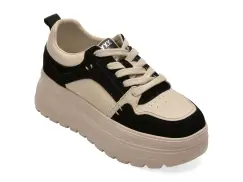 Pantofi sport GRYXX alb-negru, 66183, din piele naturala imagine