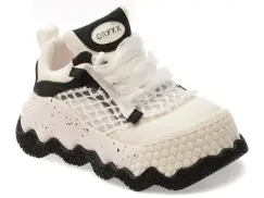 Pantofi sport GRYXX alb-negru, 860, din material textil si piele ecologica imagine