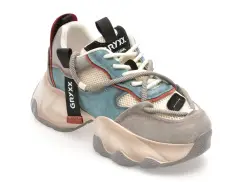 Pantofi sport GRYXX albastri, 3281, din material textil si piele naturala imagine