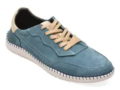 Pantofi sport GRYXX albastri, 74034, din piele intoarsa imagine