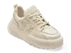 Pantofi sport GRYXX albi, 11028, din piele naturala imagine