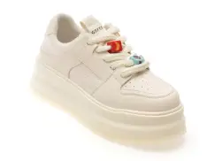 Pantofi sport GRYXX albi, 1550, din piele ecologica imagine