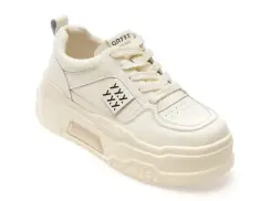 Pantofi sport GRYXX albi, 2315, din piele naturala imagine