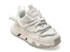 Pantofi sport GRYXX albi, 25051, din material textil imagine