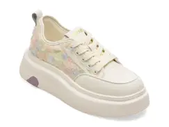 Pantofi sport GRYXX albi, 25388, din material textil si piele naturala imagine