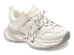 Pantofi sport GRYXX albi, 351210, din material textil imagine