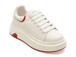 Pantofi sport GRYXX albi, 5213, din piele naturala imagine