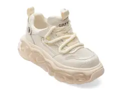 Pantofi sport GRYXX albi, 5372, din material textil si piele naturala imagine