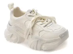 Pantofi sport GRYXX albi, 57015, din piele naturala imagine