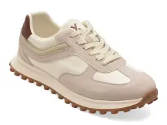 Pantofi sport GRYXX albi, 58271, din material textil si piele naturala imagine