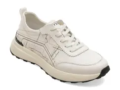 Pantofi sport GRYXX albi, 63511, din piele naturala imagine