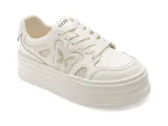 Pantofi sport GRYXX albi, 66027, din piele naturala imagine
