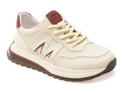 Pantofi sport GRYXX albi, 80029, din piele naturala imagine