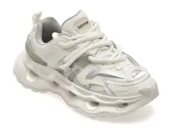 Pantofi sport GRYXX albi, 80410, din piele naturala imagine