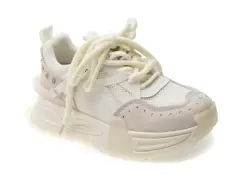 Pantofi sport GRYXX albi, 90511, din material textil imagine