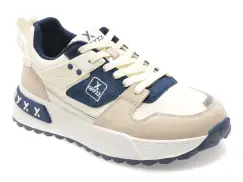 Pantofi sport GRYXX albi, 9823, din piele naturala imagine