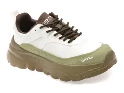 Pantofi sport GRYXX albi, 9867, din material textil imagine
