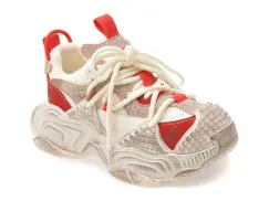 Pantofi sport GRYXX albi, 9898, din material textil si piele naturala imagine