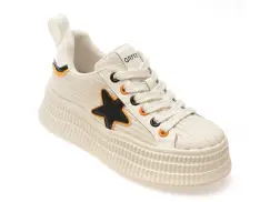 Pantofi sport GRYXX albi, M1181, din piele ecologica imagine