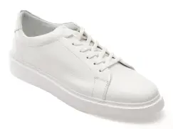 Pantofi sport GRYXX albi, M7162, din piele naturala imagine