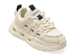Pantofi sport GRYXX albi, Y2002, din material textil si piele naturala imagine