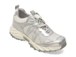 Pantofi sport GRYXX argintii, 161, din material textil si piele naturala imagine